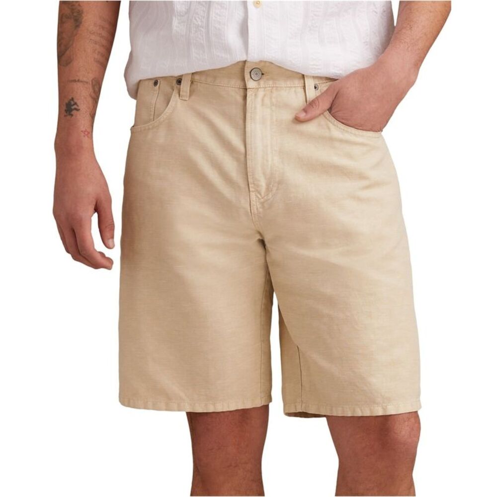 Lucky Brand Mens Classic Five-Pocket Linen Casual Chino Shorts, NWT